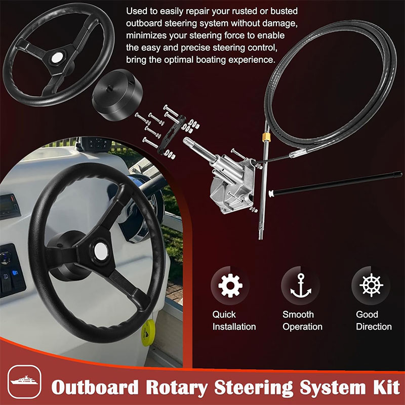 System sterowania łodzi, zesta – Fishing Boat Steering Wheel recenzja i cena